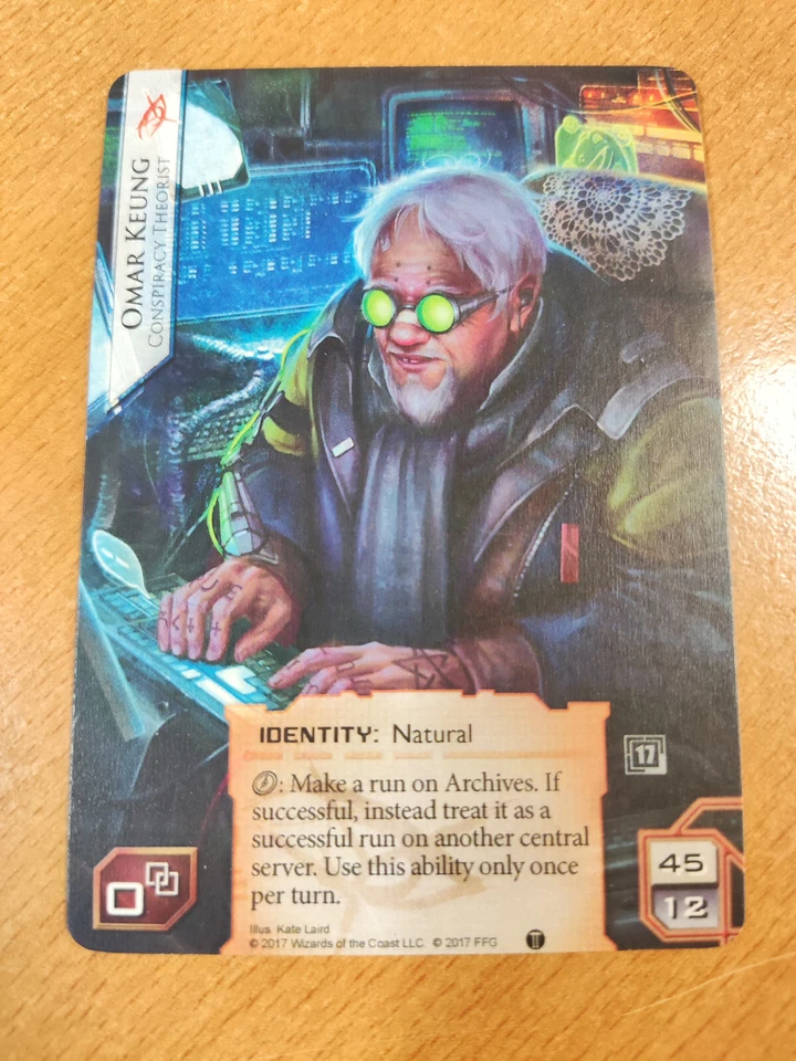 Android Netrunner LCG Omar Keung Promo Alternate Full Art - Image 1 of 1