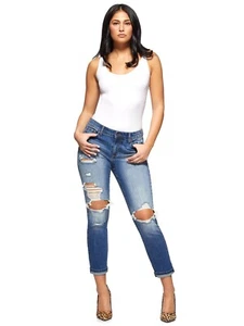 Sofia Vergara Women's Bagi Boyfriend Jeans, Medium Wash, Size 0 - Picture 1 of 10