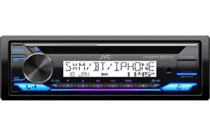 JVC KD-T92MBS Single DIN Bluetooth PCB Backlit CD Stereo In-Dash Car Receiver - Picture 1 of 3
