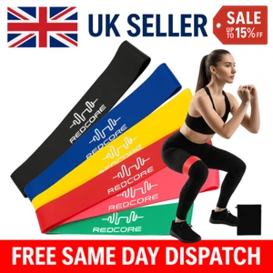 Resistance Bands Exercise Sports Loop Fitness Home Gym Yoga Latex Set Or Singl - Picture 1 of 6