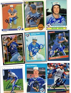 Autographed Blue Jays 1970's 80's 90's 2000's Avg EX+ 25 % off after 4 cards #2 - Picture 1 of 52