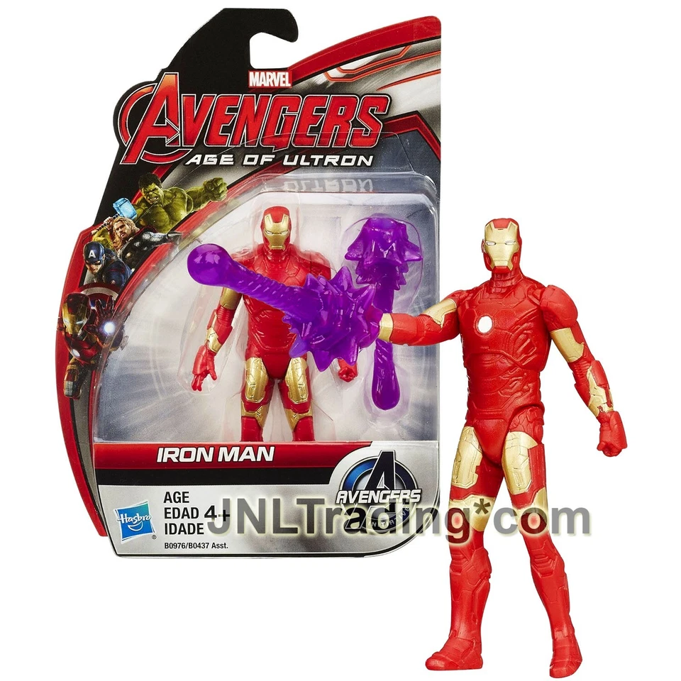 Iron Man Marvel Avengers Age of Ultron Hasbro MOC 2015 4" Tall