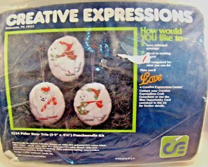 Kit Punchneedle Polar Bear Trio #3224 Creative Expressions Vintage 1984 Sellado - Imagen 1 de 10