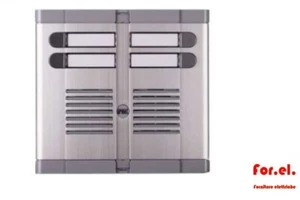 Pulsantiera citof. in alluminio 4posti 2file URMET 725/204 PRIVO DI CASSETTA INC - Picture 1 of 1