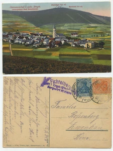 38733 - Oberwiesenthal mit Fichtelberg - Ansichtskarte, gelaufen 19.5.1921 - Imagen 1 de 1