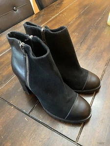 Baldi London Black Zip Up Ankle Boots Heels | Clean & Fast Shipping!!! | Size 5 - Picture 1 of 12