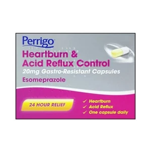 Perrigo Heartburn & Acid Reflux Control 20mg GR - 14 Capsules - Esomeprazole