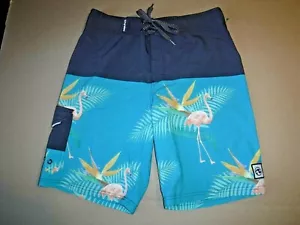 #8839 TIME TO SURF! OCEAN CURRENT FLAMINGOS BOARD SHORTS MEN'S 30 PREOWNED - Picture 1 of 2