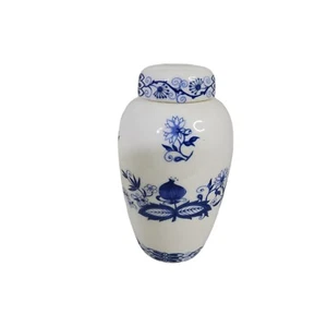 De colección brinton azul y blanco pintado a mano hueso porcelana miniatura jengibre ja - Imagen 1 de 3