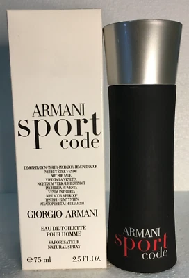 Armani Code Sport Giorgio Armani Hombre Eau de Toilette 75 ml Nuevo en Caja de Fábrica (T) Foto 1 de 4