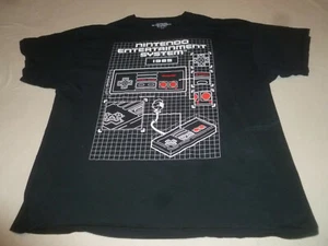 NINTENDO ENTERTAINMENT SYSTEM RETRO SHIRT SIZE 3X SHORT SLEEVE BLACK CONTROLLER  - Picture 1 of 4