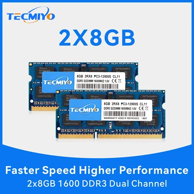  RAM per laptop SODIMM DDR3 da 16 GB (2x8 GB) 1600 MHz - Non ECC, blu - Immagine 1 di 4