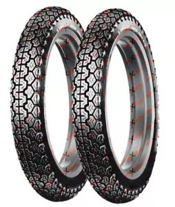 Dunlop K70 Front 3.25-19 Rear 4.00-18 Tire Set Motorcyle Tires Vintage - Picture 1 of 3