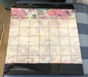 Cynthia Rowley Dry Erase Office Organization Kit Calendar Planner Notes 6pc - Picture 1 of 8