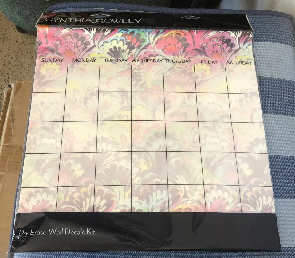 Cynthia Rowley Dry Erase Office Organization Kit Calendar Planner Notes 6pc - Image 1 of 4
