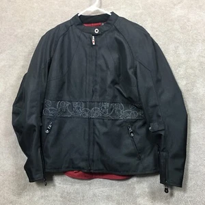 Power Trip Motorcycle Jacket Womens Extra Large Removable Padding Gathered Back - Picture 1 of 24