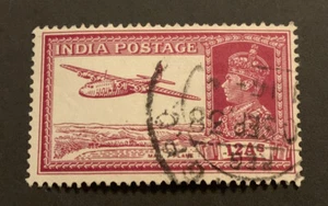1937-40 India Armstrong Whitworth Mail Plane 12a Lake FU SG258 - Bild 1 von 2