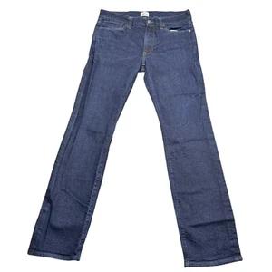 J. Pantalones de mezclilla Crew 770 calce recto lavado oscuro clásicos para hombre talla 31x32 - Imagen 1 de 8