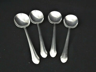 (4) Cream Soup Soups Sterling Silver Alvin "Romantique" Pattern  6 1/4 " - 137 g - Image 1 of 4