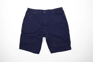 NOS Vtg 90s Streetwear Mens 42 Baggy Original 5 Pocket Denim Jean Shorts Indigo - Picture 1 of 7