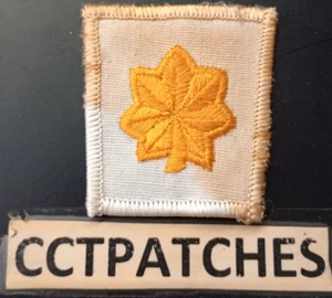MAJOR RANK GOLD LEAF RANK POLICE PATCH - Imagen 1 de 2