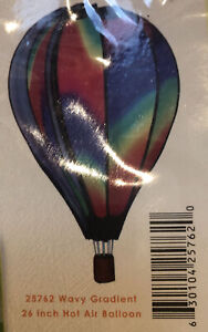 26" HOT AIR BALLOON-25762 Wavy Gradient Design-Wind Spinner by Premier Kites 