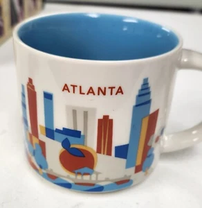 Taza de té café ATLANTA Starbucks You Are Here Collection 14 oz 2015 - Imagen 1 de 4