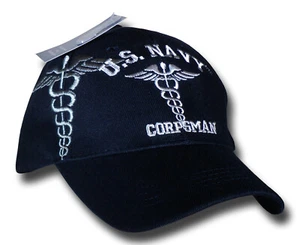 "Gorra de bola sombrero ""Con licencia"" nuevo" del cuerpo de la Marina de los Estados Unidos Militar veterano Marina Oscura - Imagen 1 de 2