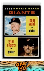 2020 Topps Heritage #276 Logan Webb / Tyler Rogers RS, RC