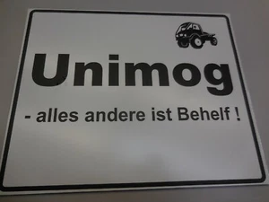 Schild UNIMOG 290 x 180 mm Traktor Schlepper NEU - Bild 1 von 1