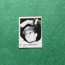 1950 R 423 Mini Strip Card #56   JIM KONSTANTY   Orange Back