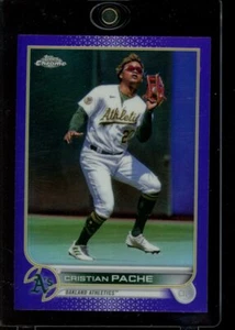 2022 Topps Chrome Update #USC174 Cristian Pache Purple Refractor - Picture 1 of 2