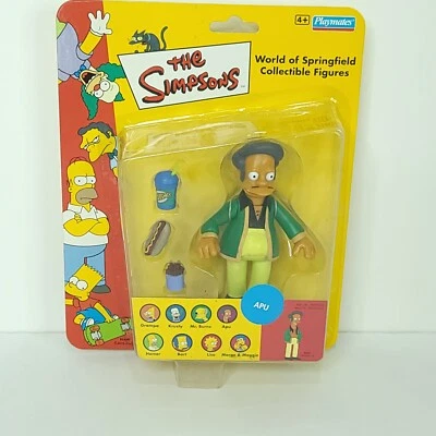 Playmates The Simpsons World Of Springfield Apu Figure Rare UK Exclusive NEW - Image 1 of 4