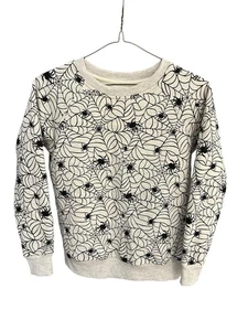 LA Soul Damen S Spider Sweatshirt mit Rundhalsausschnitt, grau & schwarz - Bild 1 von 8