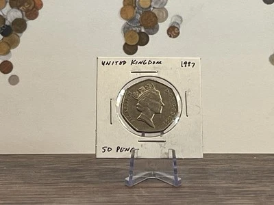 1997 Great Britain 50 Pence Elizabeth II United Kingdom Circulated - Image 1 of 4