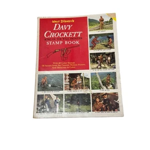 Walt Disney Davy Crockett King of the Wild Frontier Stamp Book Vintage 1955 - Picture 1 of 7
