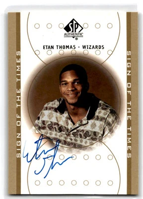 2000-01 SP Authentic #ET Etan Thomas Sign of the Times - Image 1 of 2