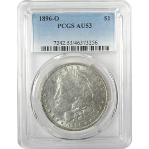 1896 O Morgan Dollar AU 53 PCGS Silver $1 Coin SKU:I19620 - Picture 1 of 4