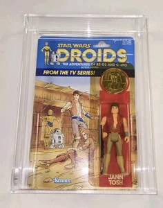 Vintage Star Wars Droiden Jann Tosh 1985 Figur Kenner Sealed CAS Grade 80 - Bild 1 von 3
