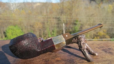 Dr Grabow Starfire Rustic Bulldog Tobacco Smoking Estate Pipe - Image 1 of 4