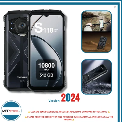 DOOGEE S118 512 GB + 20 GB RAM Plata Mirage (2024) – Smartphone Sellado - Imagen 1 de 4