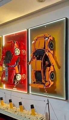 31.5" LED Metal Display Soporte de Pared para LEGO 42056 Porsche 911 GT3 RS (B) Foto 1 de 4