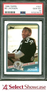 1988 Topps #327 Bo Jackson RC Super Rookie Heisman Raiders PSA 10 - Imagen 1 de 4