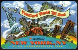7m TeleCard World '95 East (New York, NY) Show Card Phone Card - Picture 1 of 1