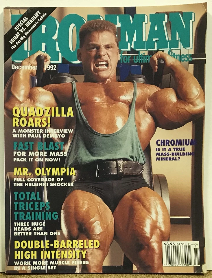 PAUL DeMAYO - Ironman Bodybuilding Magazine - December 1992 Foto 1 de 1