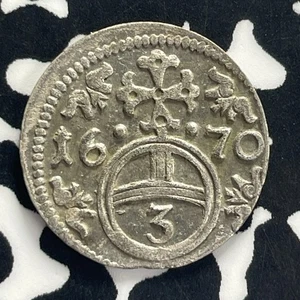 1670 Alemania Silesia Lote de 3 peniques #GB167 ¡Plata! - Imagen 1 de 2
