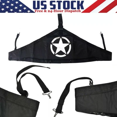 Protector de sujetador de extremo de cubierta de capó delantero para Jeep Wrangler JK JKU 2007-2018 Black Star Foto 1 de 4