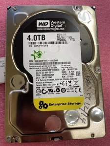 WESTERN DIGITAL ENTERPRISE WD4001FYYG-01SL3 4TB 3.5 SAS HDD - Picture 1 of 1