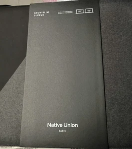 Native Union Stow Slim Sleeve for MacBook 15 & 16 Pro SLATE - NEW - Picture 1 of 4