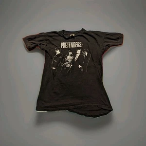 Vintage 1980s Pretenders Band T-shirt Single Stitch Le Tee Shirt - Picture 1 of 9